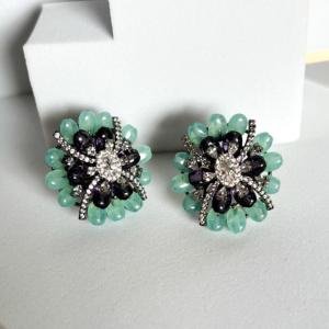 Garden Studs | Jaipurio Curates Holiday Collection | Festive Elegance